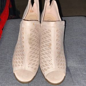 Tan booties